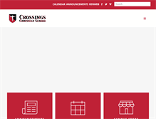 Tablet Screenshot of crossingsschool.org